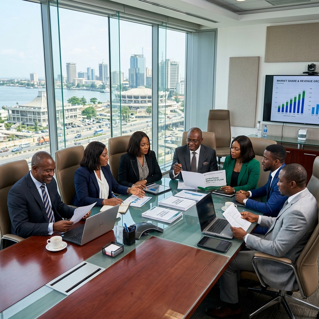 Executive Boardroom Strategy — Lagos HQ